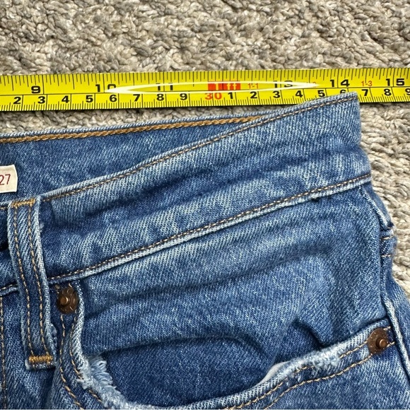 🎆 Levi’s Big E Wedgie straight leg jeans 27 4 distressed ankle 90’s high waisted - Picture 9 of 11